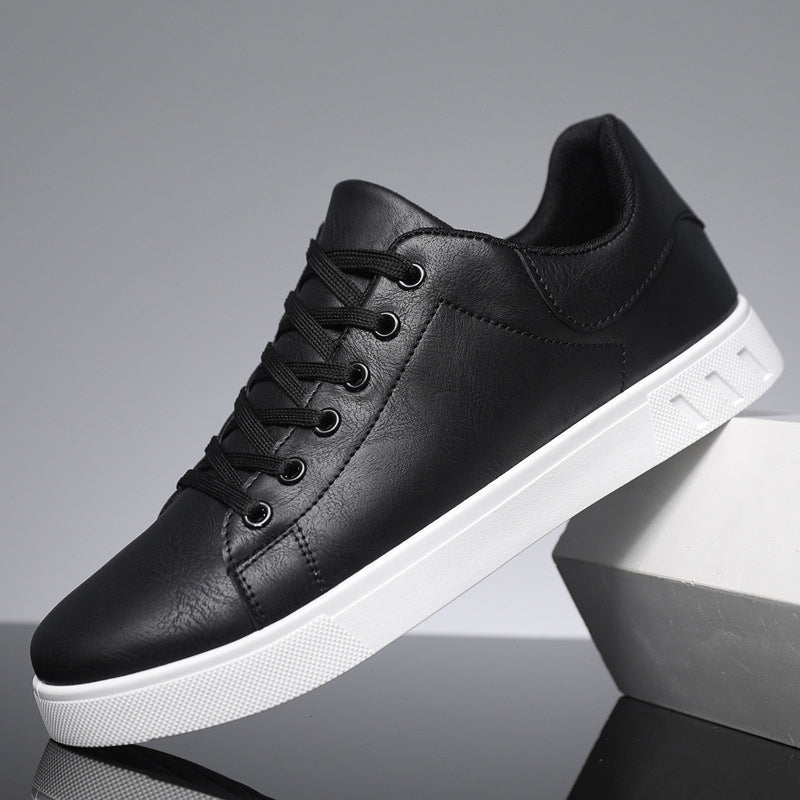 Men's Lace-Up Low-Top Sneakers with Stylish White Sole - Comfortable & Versatile Footwear