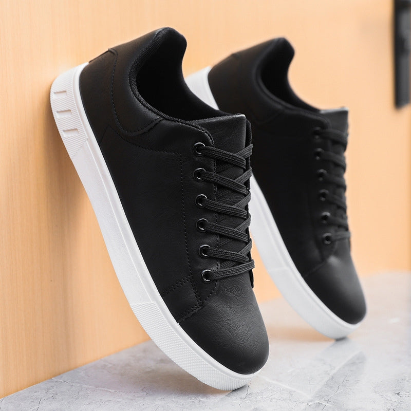 Men's Lace-Up Low-Top Sneakers with Stylish White Sole - Comfortable & Versatile Footwear
